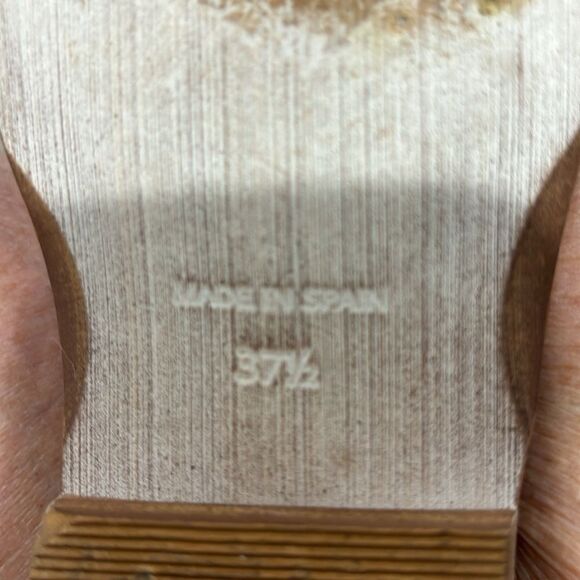 Free People Mont Blanc Dove Grey Leather Asymmetrical Sandal Size 37.5 - Picture 6 of 6